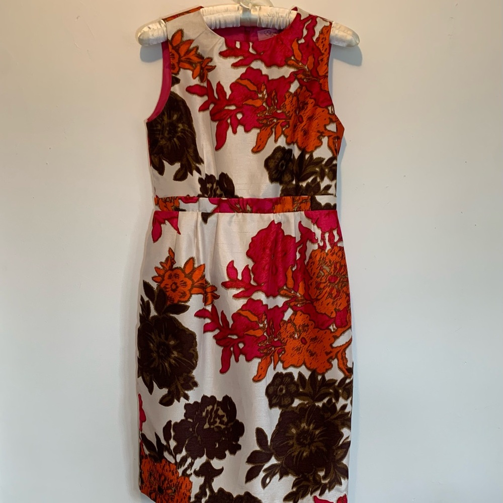 Eliza J Slub Satin Sheath Dress with Pockets